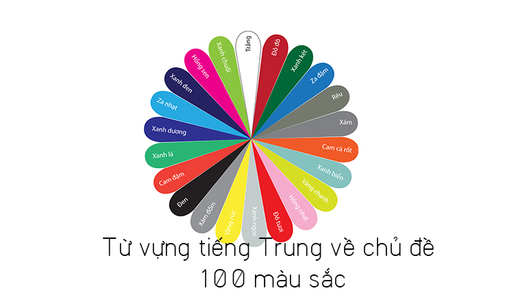 mc3a0u-se1baafc-2-1 Từ vựng tiếng Trung về chủ đề 100 màu sắc