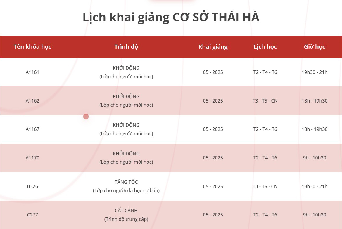 lich-khai-giang-lop-tieng-trung-giao-tiep-thang-5-2025-tai-ha-noi-co-so-thai-ha Lịch khai giảng lớp Tiếng Trung giao tiếp tháng 5-2025 tại Hà Nội (cơ sở Thái Hà)