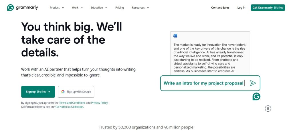 Web kiểm tra ngữ pháp Tiếng Trung Grammarly